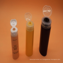 Plástico cosmético del embalaje tubo blanco para la crema del cuidado de piel con tapa Flip-Top